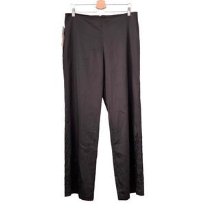 NWT Vintage KM Collections By Milla Bell Black Embroidered, Beaded Pants in 14